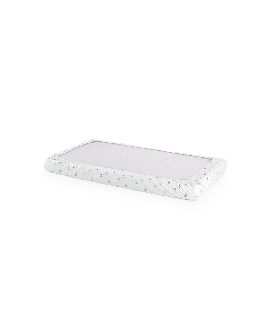 Stokke® Home™ Bed Fitted Sheet - prześcieradło, 2 szt., Monochrome Bear, mainview